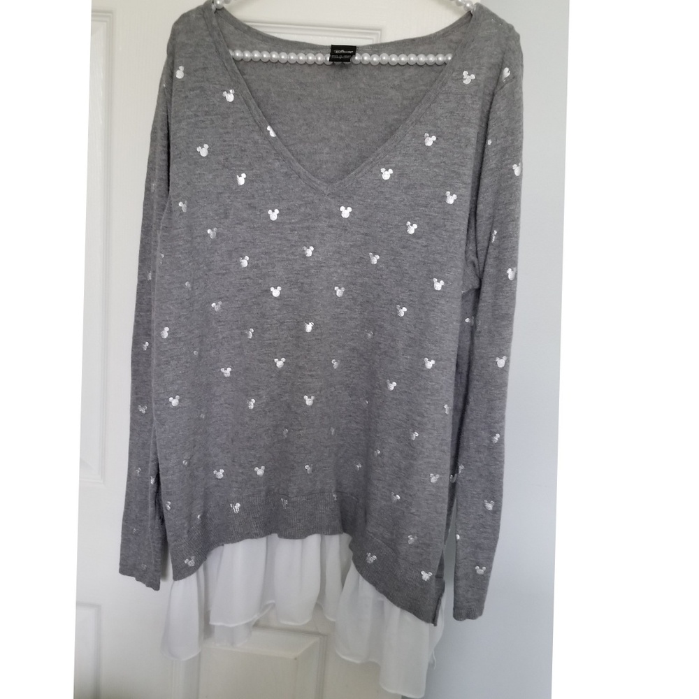 Disney Mickey Mouse Ruffle Hem Top